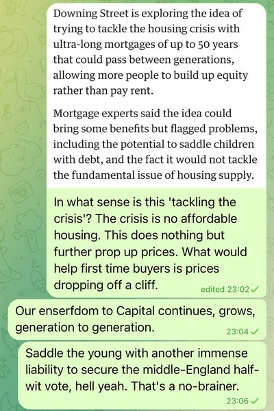 The British and their enserfdom to capital