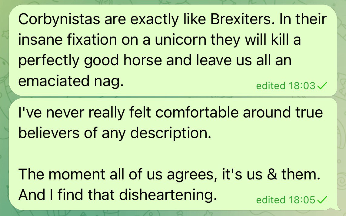 enfuriating Corbynistas