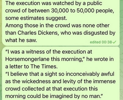 Dickens on public executions