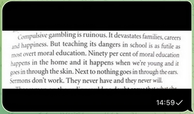 Joe Bennett on moral education