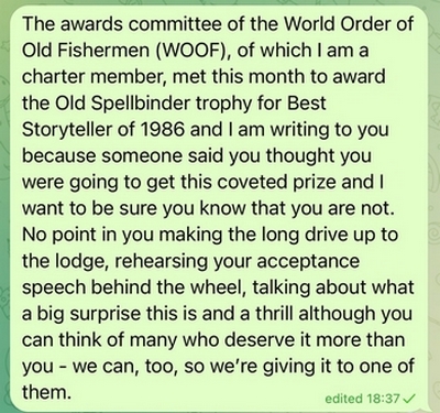 Keillor - Lake Woebegone...I think