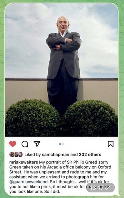 Sir Philip Greed...sorry, Green