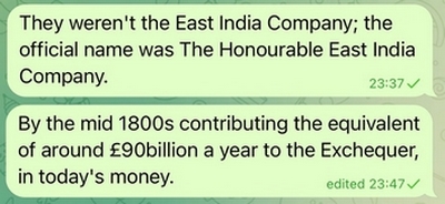 The Honourable East India Company