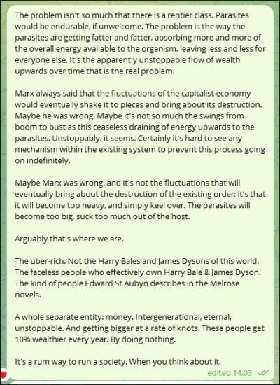 Will the rentiers sink us