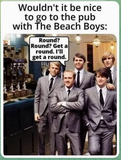 Pub Beach Boys joke