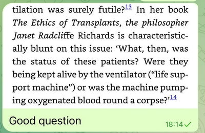 The Ethics of Transplants
