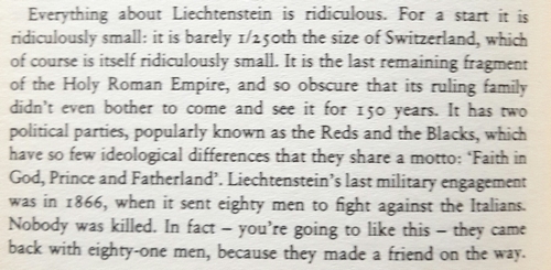 Ridiculous Leichtenstein - Bill Bryson
