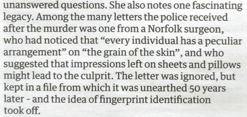 The birth of fingerprints