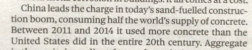 China - half the world's concrete