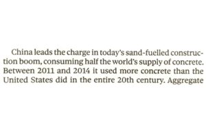 China gobbling concrete
