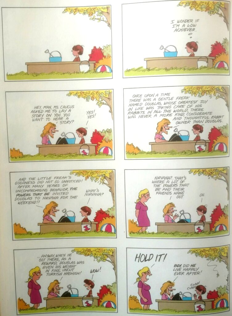 Trudeau cartoon - Douglas the rabbit-freak