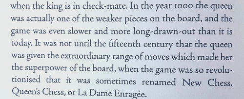 The move to Queen's Chess