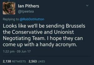 Conservative and Unionist Negotiating Team