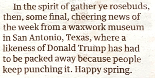 People punching the president