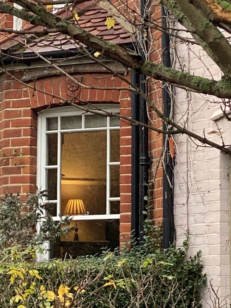 Lampshade in suburbia