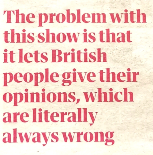 British always wrong