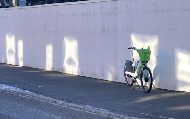 Lime bike reflections