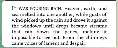 Pouring rain - Buddenbrooks?