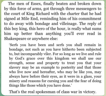 Serfs you will remain