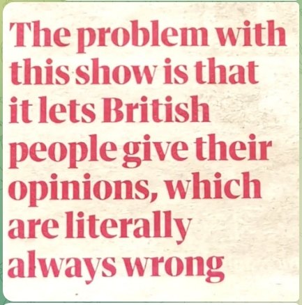 British always wrong